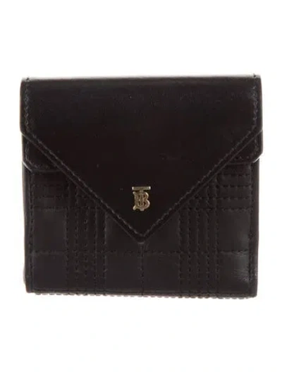 Pre-owned Burberry Leather Wallet In Black
