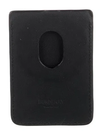 Pre-owned Burberry Leather Wallet In Black