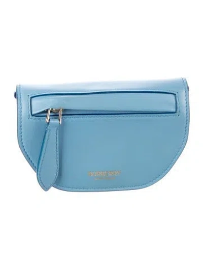 Pre-owned Burberry Leather Wallet In Blue