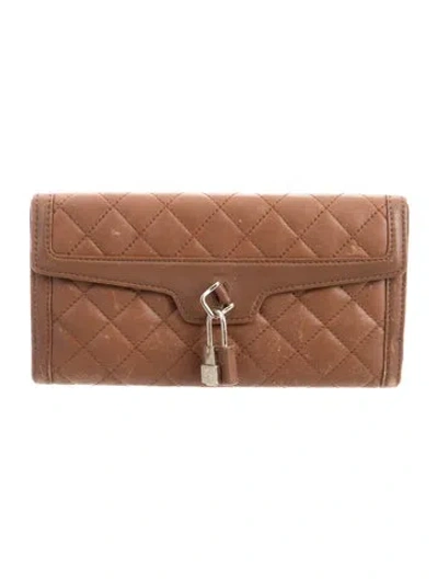 Pre-owned Burberry Leather Wallet In Brown