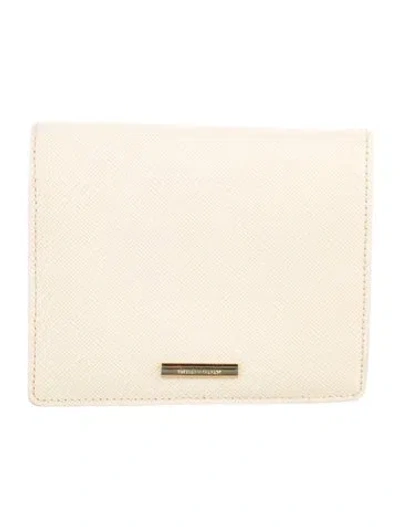 Pre-owned Burberry Leather Wallet In Neutrals