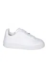 BURBERRY LEATHER WHITE SNEAKERS