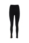 Burberry Black Stretch Nylon Leggings