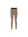 Burberry Leggings In Brown