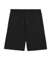Burberry Letter Graphic Wool Shorts In Black