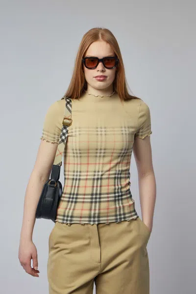 BURBERRY LETTY STRETCH COTTON SWEATER