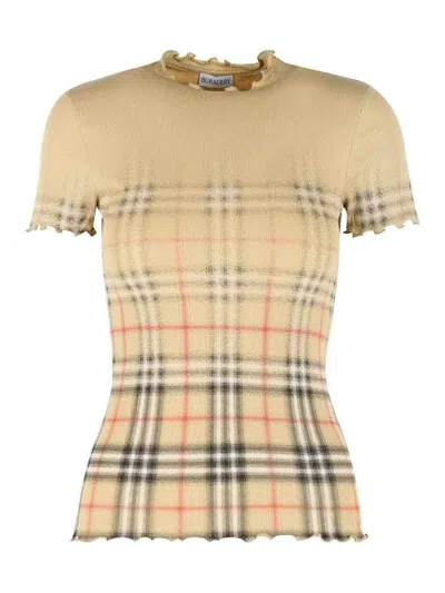 BURBERRY LETTY STRETCH COTTON SWEATER