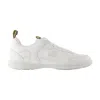Burberry Blade Check Leather Trainer Sneakers In White
