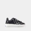 BURBERRY LF BOX KNIT SNEAKERS - BURBERRY - SYNTHETIC - BLACK