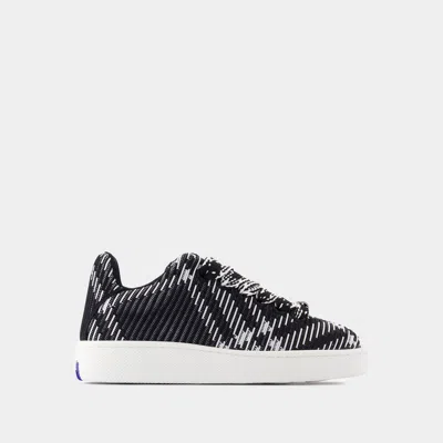 BURBERRY SNEAKERS LF BOX KNIT - BURBERRY - SYNTHÉTIQUE - NOIR