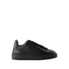 BURBERRY LF BOX SNEAKERS - LEATHER - BLACK