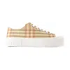 Burberry Lf Jack Low Sneakers In Sand