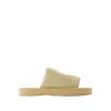 Burberry Ekd Slab Slides In Neutrals