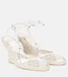Burberry Mews Espadrille Wedge In White