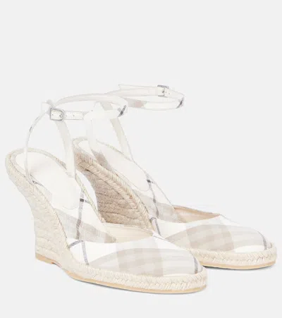 BURBERRY LF MEWS 90 ESPADRILLE WEDGES