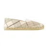Burberry Mews Check Espadrille Flat