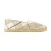 Burberry Mews Check Espadrille Flat