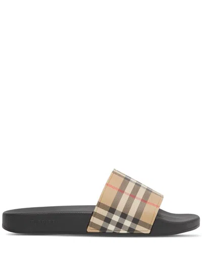 BURBERRY BURBERRY LF SDL FURLEY L CHK SLIDES