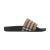 Burberry Lf Sdl Furley L Chk Slides In Multi