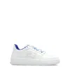 Burberry White Calf Leather Sneakers With Textured Tpu Sole In White