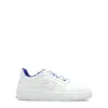 Burberry White Calf Leather Sneakers With Textured Tpu Sole In White