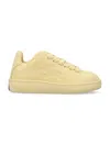 Burberry Box Leather Low-top Sneakers In Daffodil