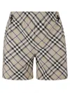 Burberry Check-pattern Shorts In Lichen Ip Check