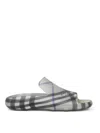 Burberry Lichen Rubber Stingray Slippers In Beige