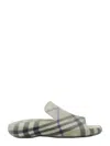 Burberry Lichen Rubber Stingray Slippers In Blue