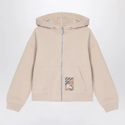 Burberry Light Beige Zipped Sweatshirt