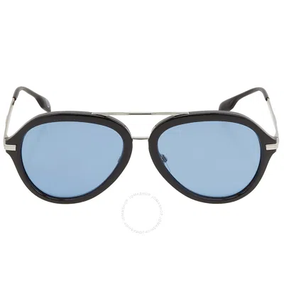 Burberry Light Blue Aviator Men's Sunglasses Be4377 300172 58