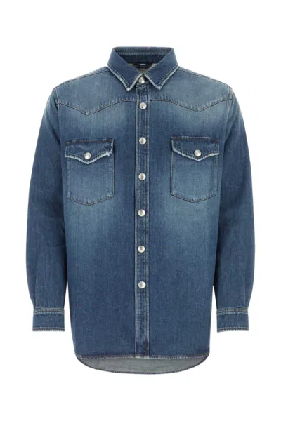 BURBERRY LIGHT BLUE SOLID SHIRT