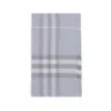 Burberry Women Wool Check Wide Scarf In Gray