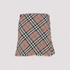 Burberry Women Embroidered Twill Mini Skirt In Neutral