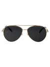 Burberry Light Gold Metal Sunglasses