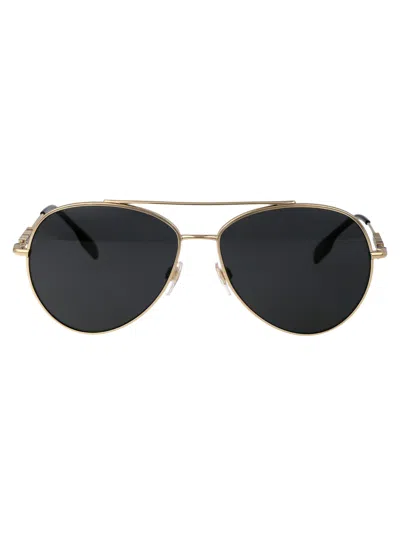 Burberry Light Gold Metal Sunglasses