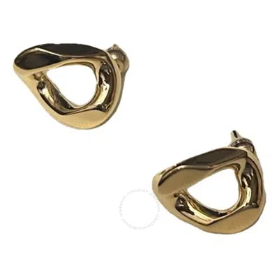 Burberry Light Gold Small Chain-link Earrings