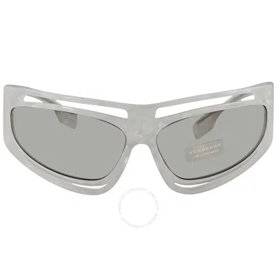 Burberry Light Grey Cat Eye Ladies Sunglasses Be4342 388687 65 In Grey/red