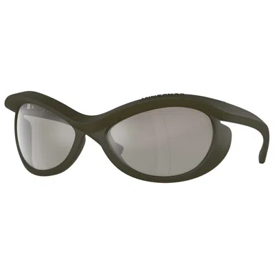 Burberry Light Grey Mirror Silver Irregular Unisex Sunglasses Be4428u 41096g 66 In Green