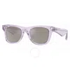 Burberry Light Grey Mirror Silver Square Men's Sunglasses Be4426 40956g 50