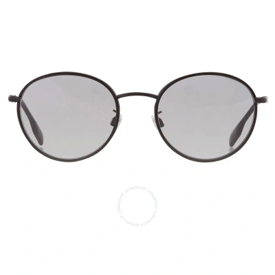 Burberry Light Grey Round Ladies Sunglasses Be3148d 100187 51 In Black / Grey