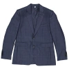 BURBERRY BURBERRY LIGHT NAVY WINDOWPANE CHECK WOOL CLASSIC FIT SUIT