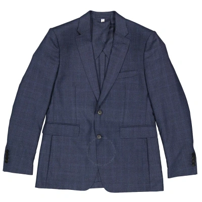 Burberry Light Navy Windowpane Check Wool Classic Fit Suit