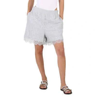 Pre-owned Burberry Light Pebble Grey Lace And Cotton Shorts In Multicolor