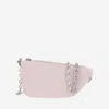 Burberry Mini Pink Leather Micro Shield Shoulder Handbag In Light Pink