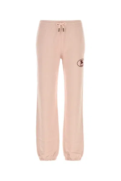 Burberry Light Pink Cotton Joggers Pants