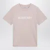 Burberry Light Pink Cotton T-shirt In Pink