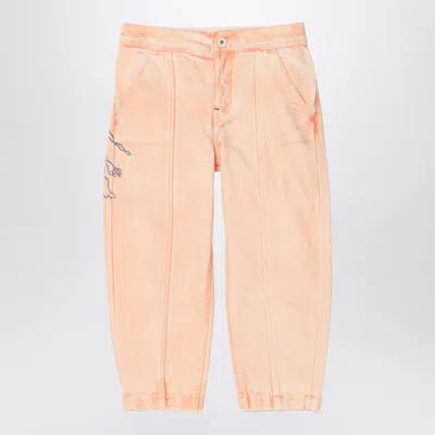 Burberry Light Pink Denim Jeans With Ekd