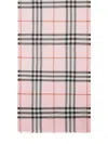 Burberry Light Pink Giant Check Scarf In Pink