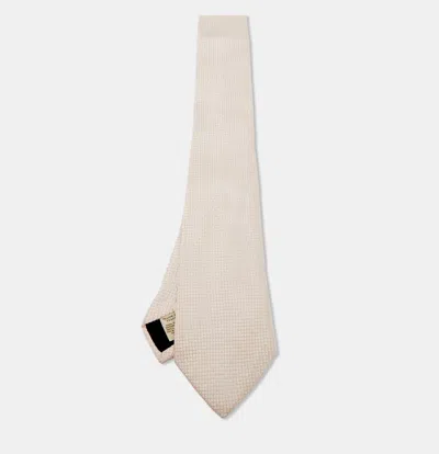 Pre-owned Burberry Light Pink Patterned Silk Tie